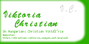 viktoria christian business card